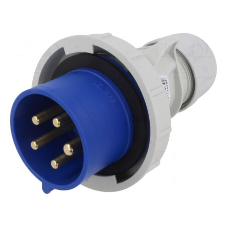 Conector alimentare AC trifazat mufă tată 32A 250V IP67 | Electronic-mag.ro | Componente Electronice