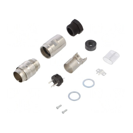 Mufă Conector M16 3-PIN Lipire pe Cablu 5A 300V | Electronic-mag.ro | Componente Electronice