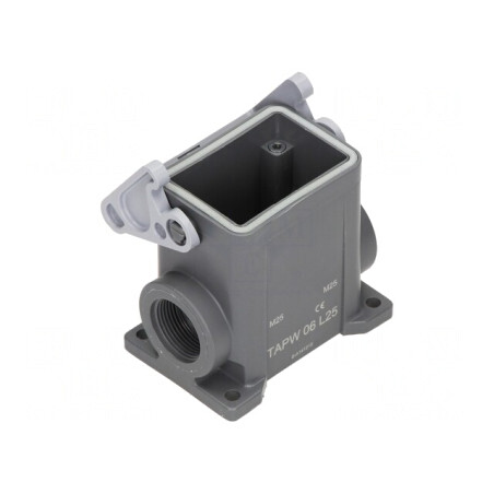 Carcasă pentru Conectori HDC HYGIENIC T-Type IP69 M25 | Electronic-mag.ro | Componente Electronice