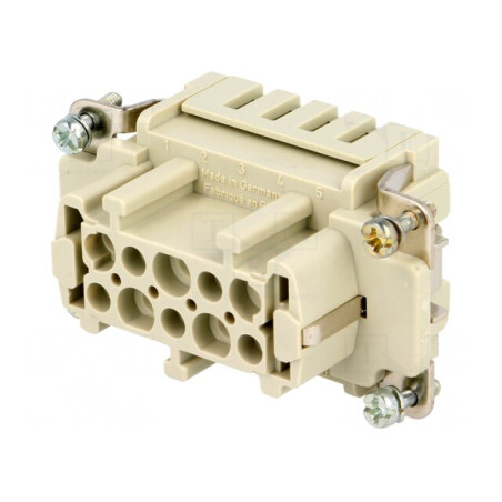 Conector Inserturi de Contact Mamă Han ES PIN 10 10 PE | Electronic-mag.ro | Componente Electronice