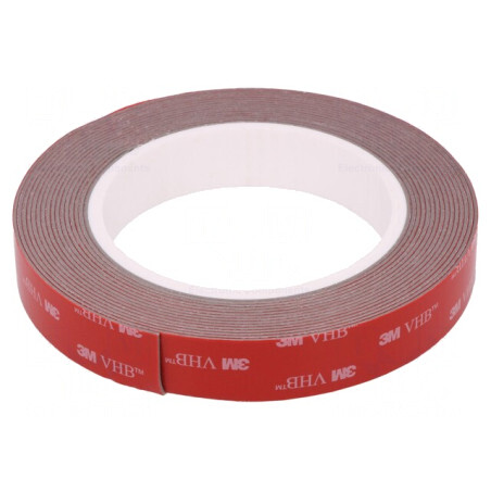 Bandă adezivă acrilică gri 19mm x 5m 3M VHB GPH 110 | Electronic-mag.ro | Componente Electronice