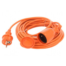 Prelungitor alimentare portocaliu 10m 10A | Electronic-mag.ro | Componente Electronice