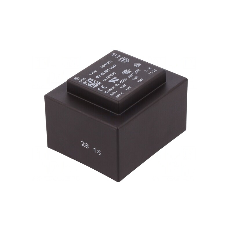 Transformator Încapsulat 10VA 115VAC 12V PCB | Electronic-mag.ro | Componente Electronice