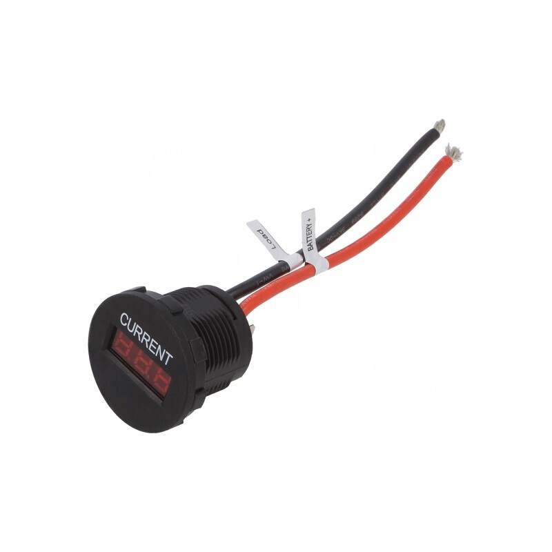 Ampermetru Digital 0-20A LED 7-33VDC | Electronic-mag.ro | Componente Electronice