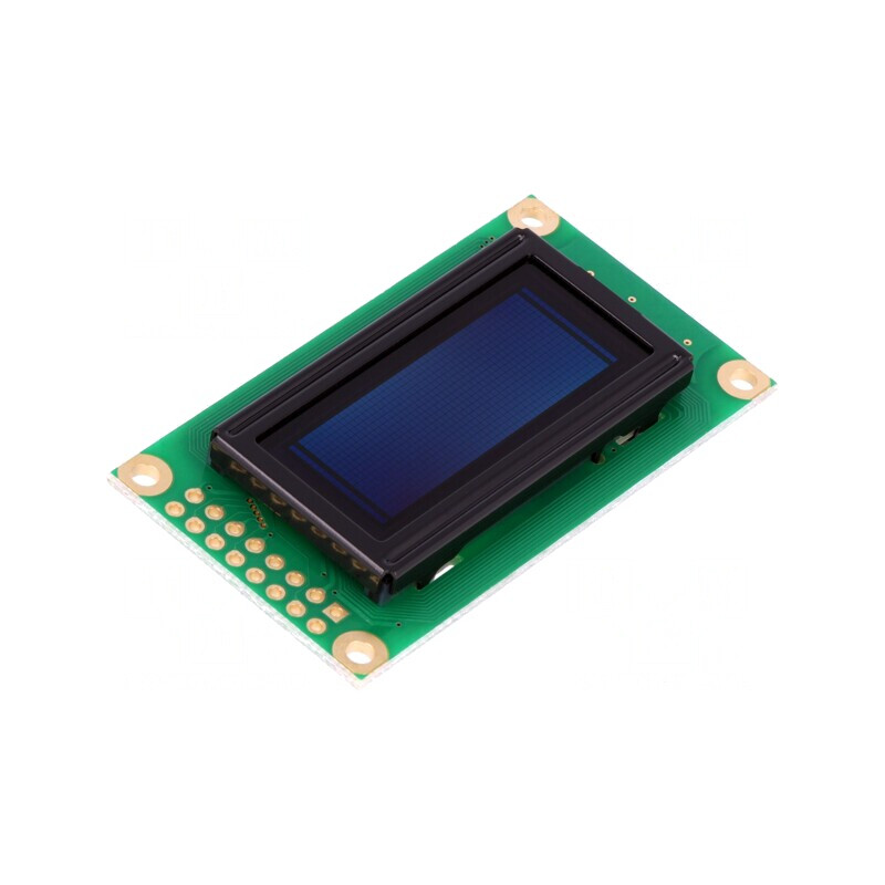 Afișaj OLED Alfanumeric 8x2 Alb 58x32x10mm 16PIN | Electronic-mag.ro | Componente Electronice