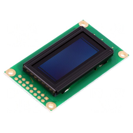 Afișaj OLED Alfanumeric 8x2 Alb 58x32x10mm 16PIN | Electronic-mag.ro | Componente Electronice