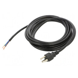 Cablu Alimentare NEMA 5-15 PVC 4.6m Negru 10A