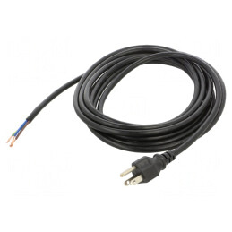 Cablu Alimentare NEMA 5-15 PVC 4.6m Negru 10A | Electronic-mag.ro | Componente Electronice