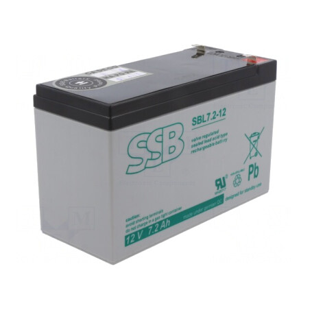 Baterie Plumb-Acid 12V 7.2Ah AGM Fără Întreținere | Electronic-mag.ro | Componente Electronice