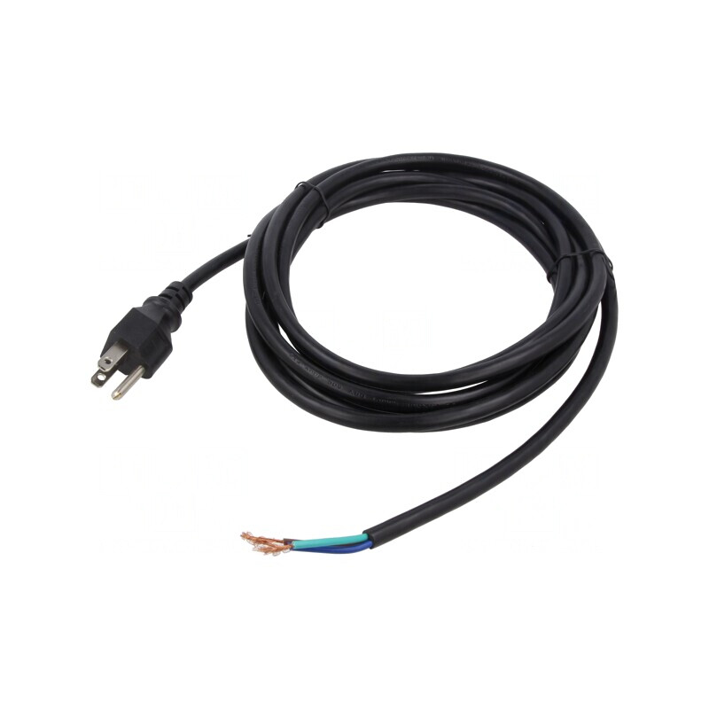 Cablu Alimentare NEMA 5-15 3x18AWG 3.7m Negru 10A | Electronic-mag.ro | Componente Electronice Cablu Alimentare NEMA 5-15 3x18AWG 3.7m Negru 10A | Electronic-mag.ro | Componente Electronice