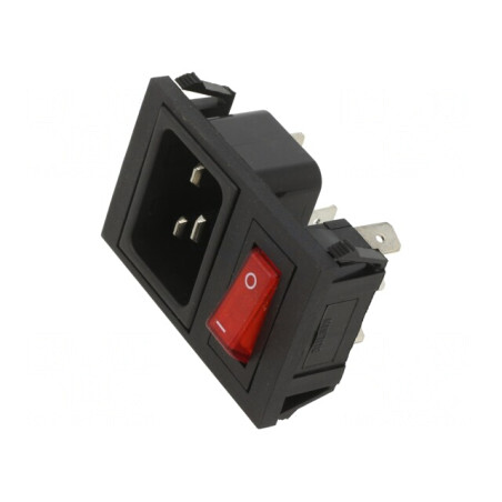 Conector de Alimentare AC 16A 250VAC IEC 60320 | Electronic-mag.ro | Componente Electronice