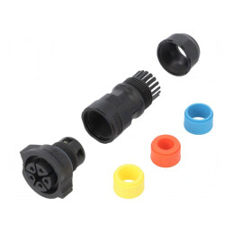 Conector circular mamă cu șurub PIN 5 X-Lok | Electronic-mag.ro | Componente Electronice