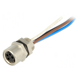 Conector M8 Mamă 4 PIN cu Cabluri IP67 | Electronic-mag.ro | Componente Electronice