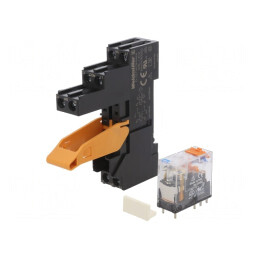 Releu Intermediar DPDT 24VDC 8A/250VAC | Electronic-mag.ro | Componente Electronice