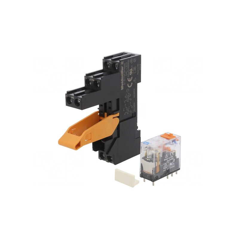 Releu Intermediar DPDT 24VDC 8A/250VAC | Electronic-mag.ro | Componente Electronice