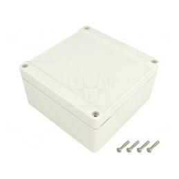 Carcasă universală 120x120x60mm ABS gri IP66 | Electronic-mag.ro | Componente Electronice