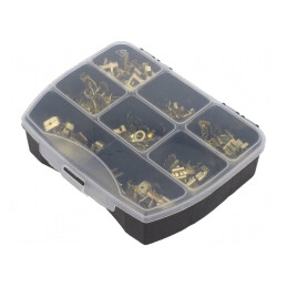 Conectori Crimpat Neizolat - Set 180 Buc. | Electronic-mag.ro | Componente Electronice