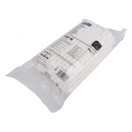 Adeziv termofuzibil alb 12mm x 190mm 1kg | Electronic-mag.ro | Componente Electronice