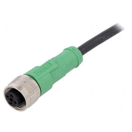 Cablu de Conectare M12 4 PIN 5m 250VAC 4A PUR | Electronic-mag.ro | Componente Electronice