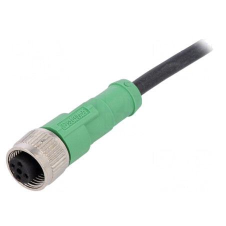 Cablu de Conectare M12 4 PIN 5m 250VAC 4A PUR | Electronic-mag.ro | Componente Electronice