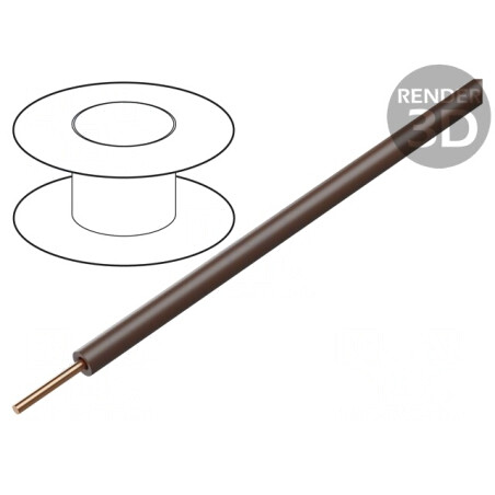 Cablu sârmă Cu 0,2mm2 PVC maro 100m 60V | Electronic-mag.ro | Componente Electronice