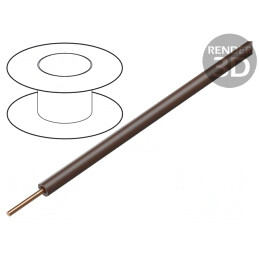 Cablu sârmă Cu 0,2mm2 PVC maro 100m 60V | Electronic-mag.ro | Componente Electronice