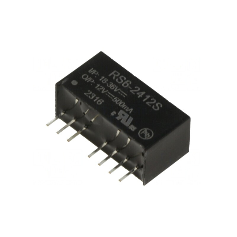 Convertor DC/DC 6W 18-36V la 12V 500mA SIP8 | Electronic-mag.ro | Componente Electronice