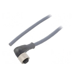 Cablu de Conectare M12 5 pini 3m unghi 63VAC 2,2A | Electronic-mag.ro | Componente Electronice