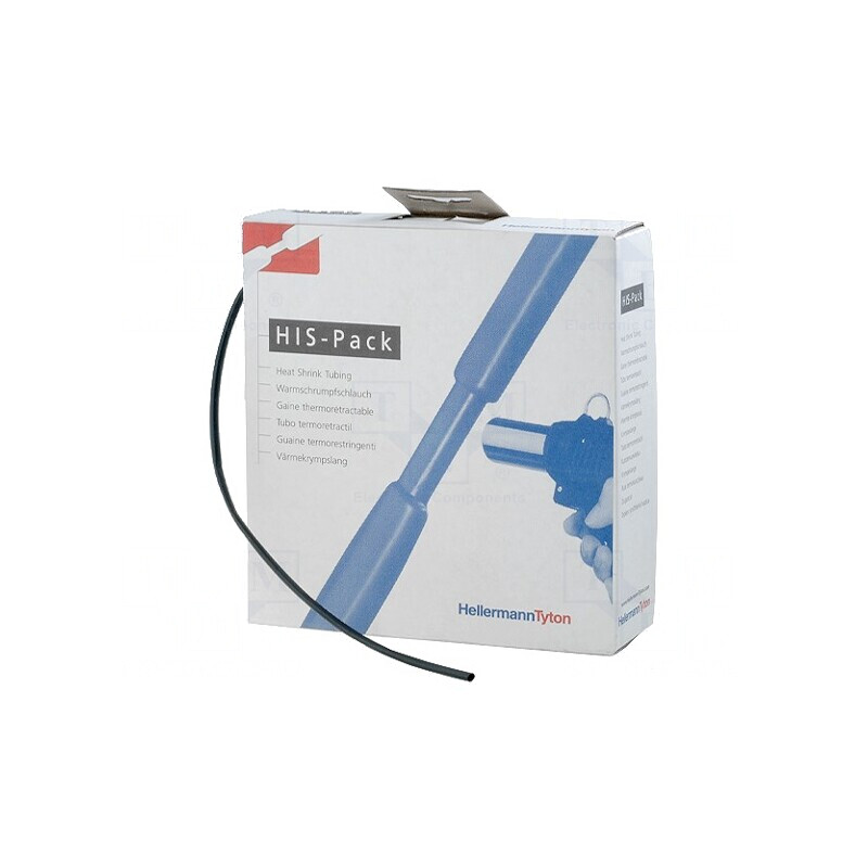 Manșon termocontractabil negru 2,4mm 10m | Electronic-mag.ro | Componente Electronice