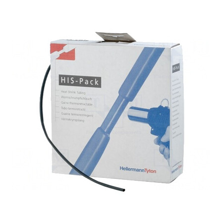 Manșon termocontractabil negru 2,4mm 10m | Electronic-mag.ro | Componente Electronice