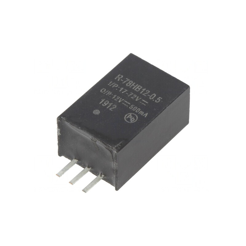 Convertor DC/DC 6W 17-72V la 12V 0.5A | Electronic-mag.ro | Componente Electronice