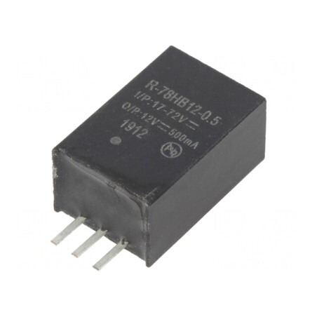 Convertor DC/DC 6W 17-72V la 12V 0.5A | Electronic-mag.ro | Componente Electronice