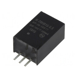 Convertor DC/DC 7.5W 20-72V la 15V 0.5A SIP3 | Electronic-mag.ro | Componente Electronice