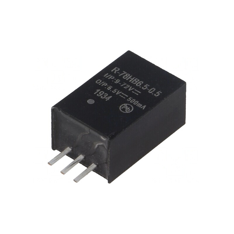 Convertor DC/DC 9-72V la 6.5V 0.5A SIP3 | Electronic-mag.ro | Componente Electronice