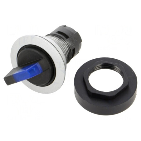 Comutator rotativ 22mm cu suport stabil 1 poziție | Electronic-mag.ro | Componente Electronice