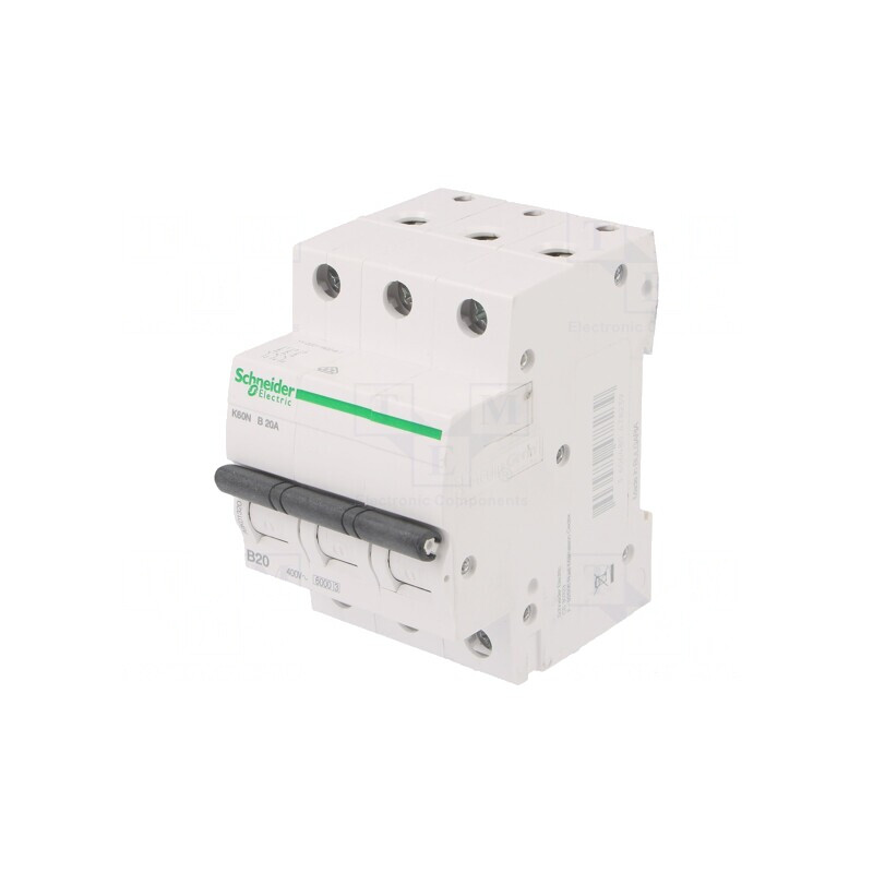 Întrerupător de Supracurent 20A 3P 6kA 230/400VAC | Electronic-mag.ro | Componente Electronice