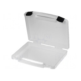 Valiză de Transport Plastic Albă 240x170x42mm | Electronic-mag.ro | Componente Electronice