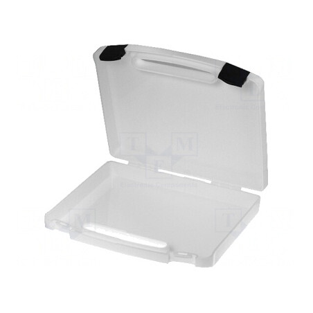 Valiză de Transport Plastic Albă 240x170x42mm | Electronic-mag.ro | Componente Electronice