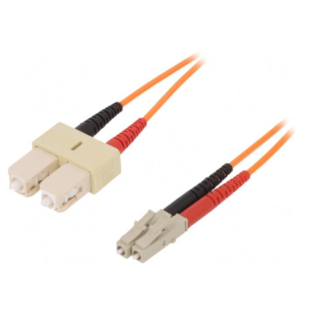 Patch cord fibră OM2 LC/UPC SC/UPC 2m portocaliu LSZH | Electronic-mag.ro | Componente Electronice