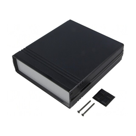 Carcasă ABS Neagră cu Panou 154x173x47 mm | Electronic-mag.ro | Componente Electronice