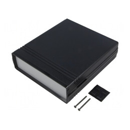 Carcasă ABS Neagră cu Panou 154x173x47 mm | Electronic-mag.ro | Componente Electronice