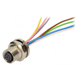 Soclu M12 PIN 8 mamă cablu 0,5m DeviceNet/CANopen | Electronic-mag.ro | Componente Electronice
