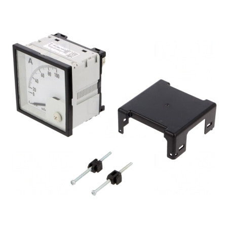 Ampermetru Panou AC 0-100A Clasa 1.5 50-60Hz 72x72x68mm | Electronic-mag.ro | Componente Electronice