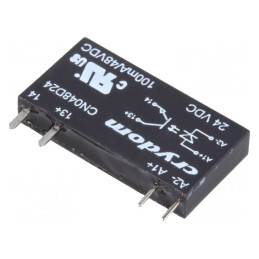 Releu Semiconductor 15-30VDC 100mA 0-48VDC THT SIP CN048D24 | Electronic-mag.ro | Componente Electronice