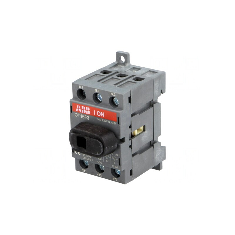 Separator-întrerupător Poli 3 pentru șină DIN 16A OT | Electronic-mag.ro | Componente Electronice