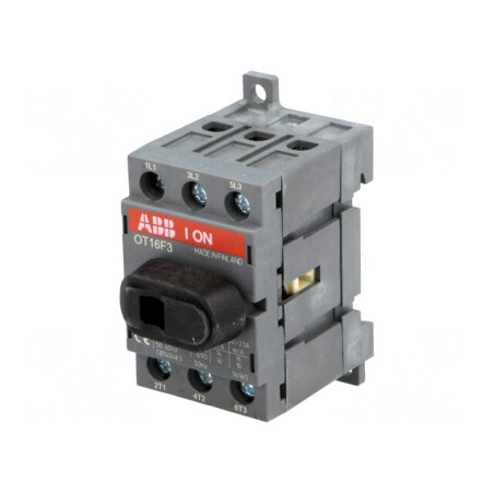 Separator-întrerupător Poli 3 pentru șină DIN 16A OT | Electronic-mag.ro | Componente Electronice