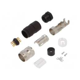 Conector M16 Mufă Tată 12-PIN 3A 150V Drept | Electronic-mag.ro | Componente Electronice
