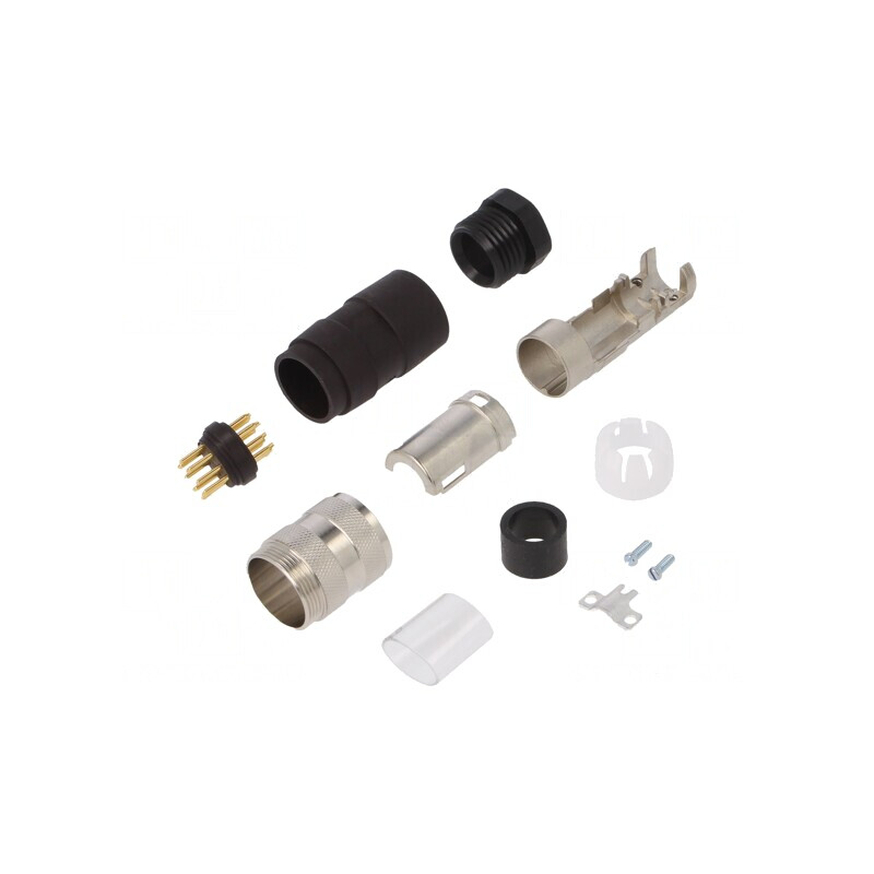 Conector M16 Mufă Tată 12-PIN 3A 150V Drept | Electronic-mag.ro | Componente Electronice