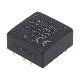 Convertor DC/DC 15W 18-36V la 5V 3A 1x1 | Electronic-mag.ro | Componente Electronice