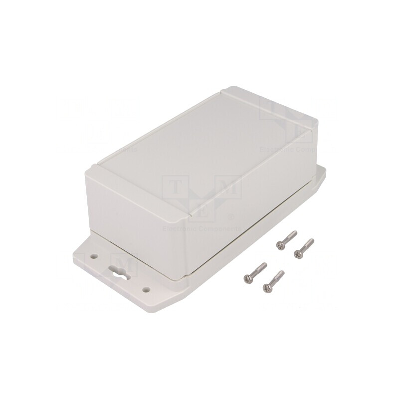 Carcasă Universală cu Lame de Fixare 91x159x62mm Gri | Electronic-mag.ro | Componente Electronice